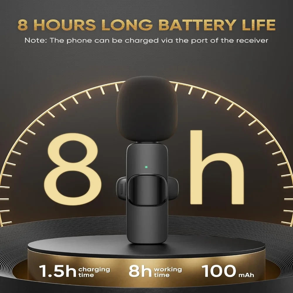 Wireless Clip-On Lavalier Microphone