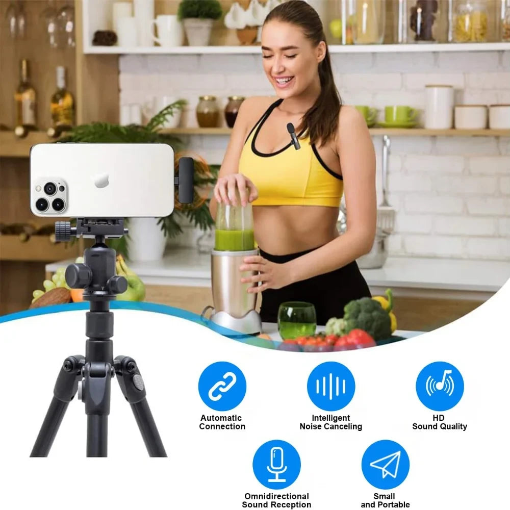 Wireless Clip-On Lavalier Microphone
